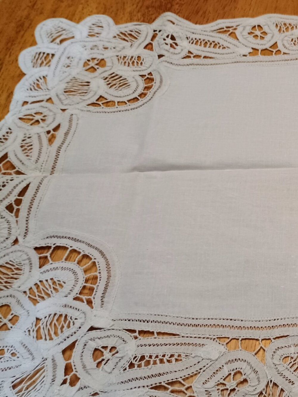 vintage linen placemat